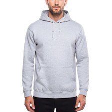 New Mens Fleece Hoodie Pullover Hooded Sweatshirt Plain Hoody Top Warm Jumper