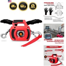 Portable Drill Winch 1500lb Capacity Hand Winch With Steel Cable Swivel Hook
