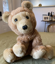 Vintage 1976 R. Dakin Jointed Teddy Bear Plush Korea 12  Brown   Fabric Tag 