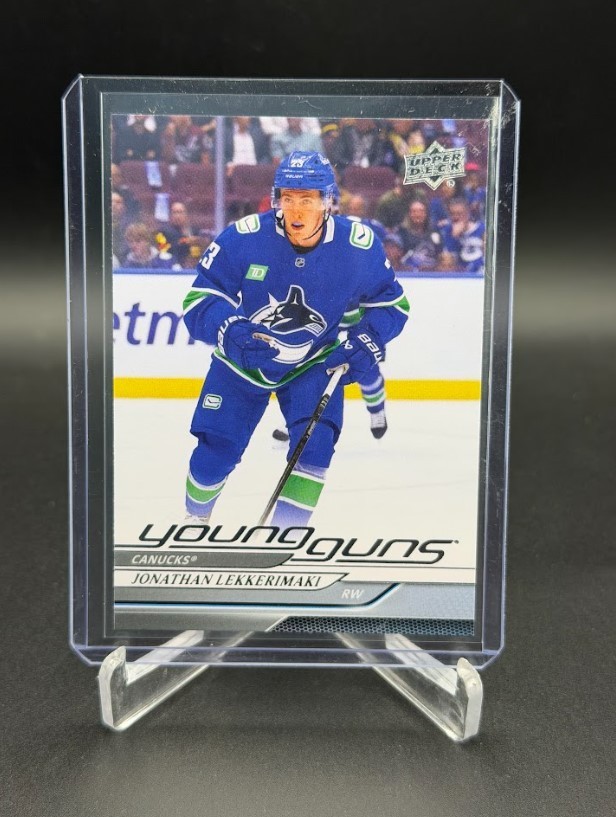 2024-25 Upper Deck Young Guns Jonathan Lekkerimaki #706 RC Canucks