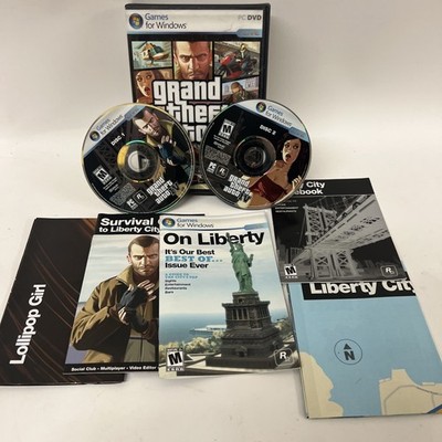 Grand Theft Auto IV GTA 4 PC Windows Complete 2 Disc w/ Extras  and Poster CIB