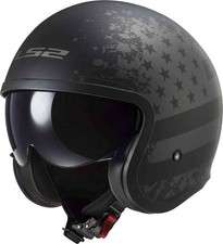 New Ls2 Open Face Spitfire Flag Motorcycle Street Helmet Matte Black Size Medium New Ls2 Open Face Spitfire Flag Motorcycle Street Helmet Matte Black Size Medium