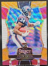 2016 Panini Select Football Tyler Ervin Tri Color Refractor Rookie Card #160. rookie card picture