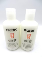 RUSK STR8 ANTI-FRIZZ ANTI-CURL LOTION 6 oz X 2