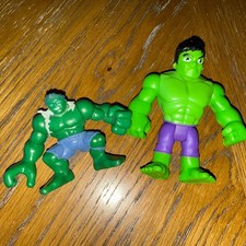 Marvel Spidey and His Amazing Friends Web Squad Incredible Hulk Action Lot