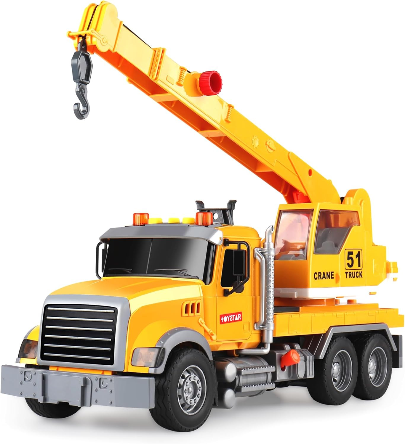 Toys for 3 Years Old Boys Girls Kids,Construction Toy Crane Truck with Lights an