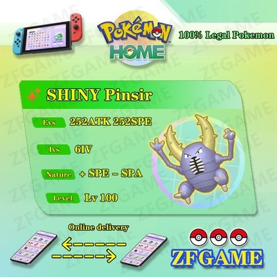  6IV SHINY Pinsir + EVS  POKEMON HOME Champions Online delivery 