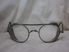 vintage Bausch  Lomb wire rim safety eyeglasses glasses mesh side spectacles