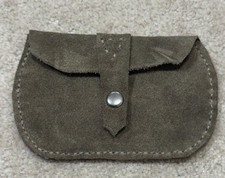 Velvet Deep 100 Handcrafted Genuine Suede Navy Blue Wallet and cardholder