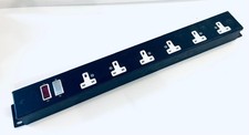 Ackermann 6 Way UK 13A Switched Socket Power Distribution Unit PDU Black