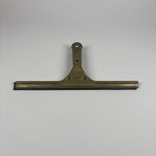 Vintage Ettore Brass Master Squeegee Window Tool Made In USA Great Patina 11.5โ