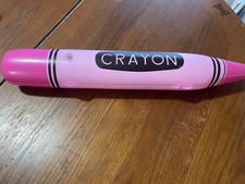 Blow Up Crayon, Pink Crayon Decor, Large Crayon Prop