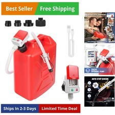 Fuel Transfer Pump with Auto-Stop Sensor Leak Protection 3.2 GPM, USB Type - ...
