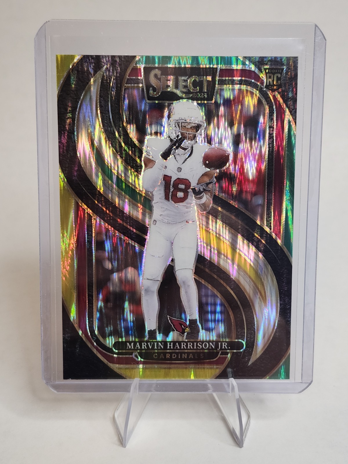 2024 Panini Select - Premier Level Marvin Harrison Jr. #115 Green & Yellow Shock