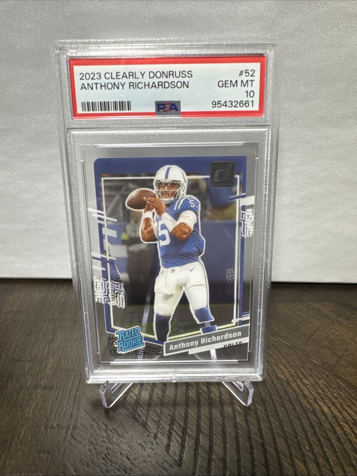 2023 Panini Clearly Donruss - Rated Rookie Anthony Richardson #52 (RC)