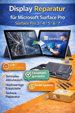 Surface Pro 3 4 5 6 7 Display Reparatur LCD Touchscreen Austausch Service