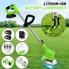 Cordless Electric Weed Lawn Eater Edger Yard Grass String Trimmer Cutter mower