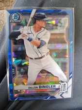 2021 Bowman Sapphire Dillion Dingler Blue Ice Rc Detroit Tigers