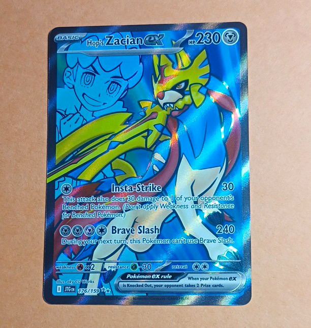 Hop's Zacian ex 176/159 Full Art  Holo English 230 HP