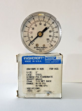 Ashcroft 20W1005H02B 0-15 PSI Pressure Gauge 2" 1/4" NPT Back Mount NOB