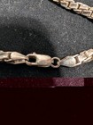 STERLING SILVER 925 Scrap or wear NECKLACE 20" AND BRACELET 8.5". 75.5 grams — photo 3