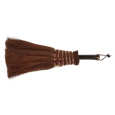  Mini Palm Whisk Broom For Desk Japanese Tea Ceremony Cleaning Tool Brown
