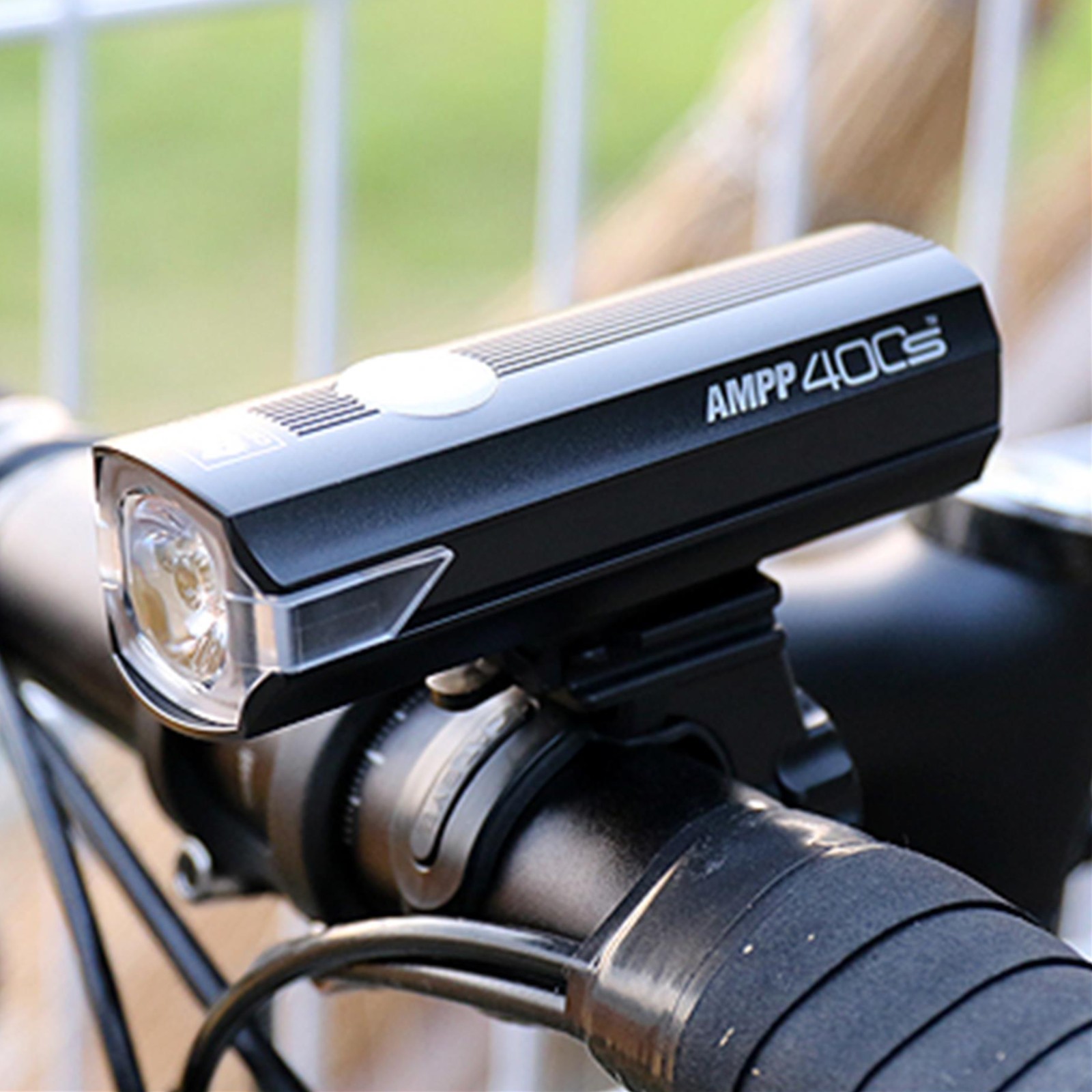 Cateye AMPP 400S & Nano 60 New Front & Rear Bike Light Set Commuter Road Gravel