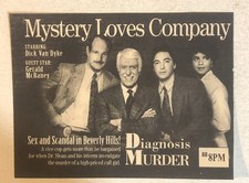 Diagnosis Murder Tv Series Vtg Print Ad Dick Van Dyke Scott Baio TPA18