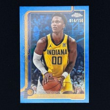 Bennedict Mathurin /150 Blue 2025-26 Topps Chrome Basketball Pacers #93