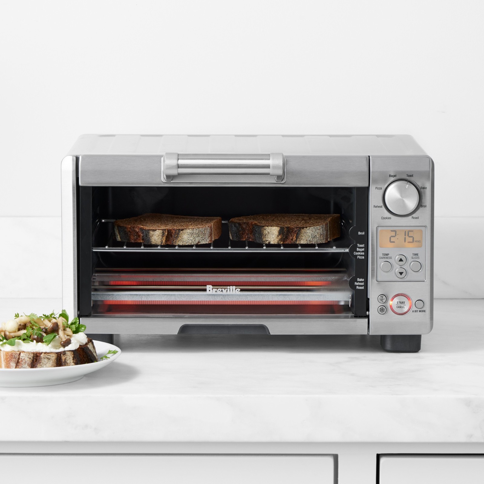 Breville BOV450XL Mini Smart Countertop Toaster Oven, Stainl