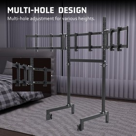 Hottoby Racing Triple Monitor Stand For Any Racing Sim Cockpit Support 3 Screens
