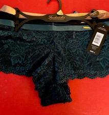 3 PACK FREDERICK s OF HOLLYWOOD LACE CHEEKY PANTIES / Large