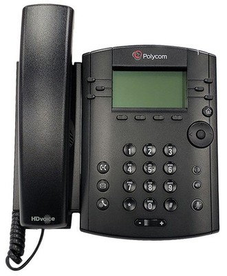 Polycom VVX 300 VoIP 6 Line Business Media Phone - Black