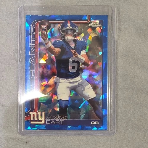 JAXSON DART 2025 TOPPS CHROME SAPPHIRE REFRACTOR ROOKIE #306 GIANTS