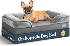 Orthopedic Sofa Dog Bed - Ultra Comfortable Dog Beds for Medium Dogs - Breathabl