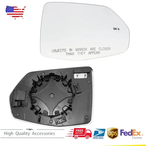 New For Cadillac XT5 20-23 Passenger Right Side Mirror Glass Heated W/Blind Spot