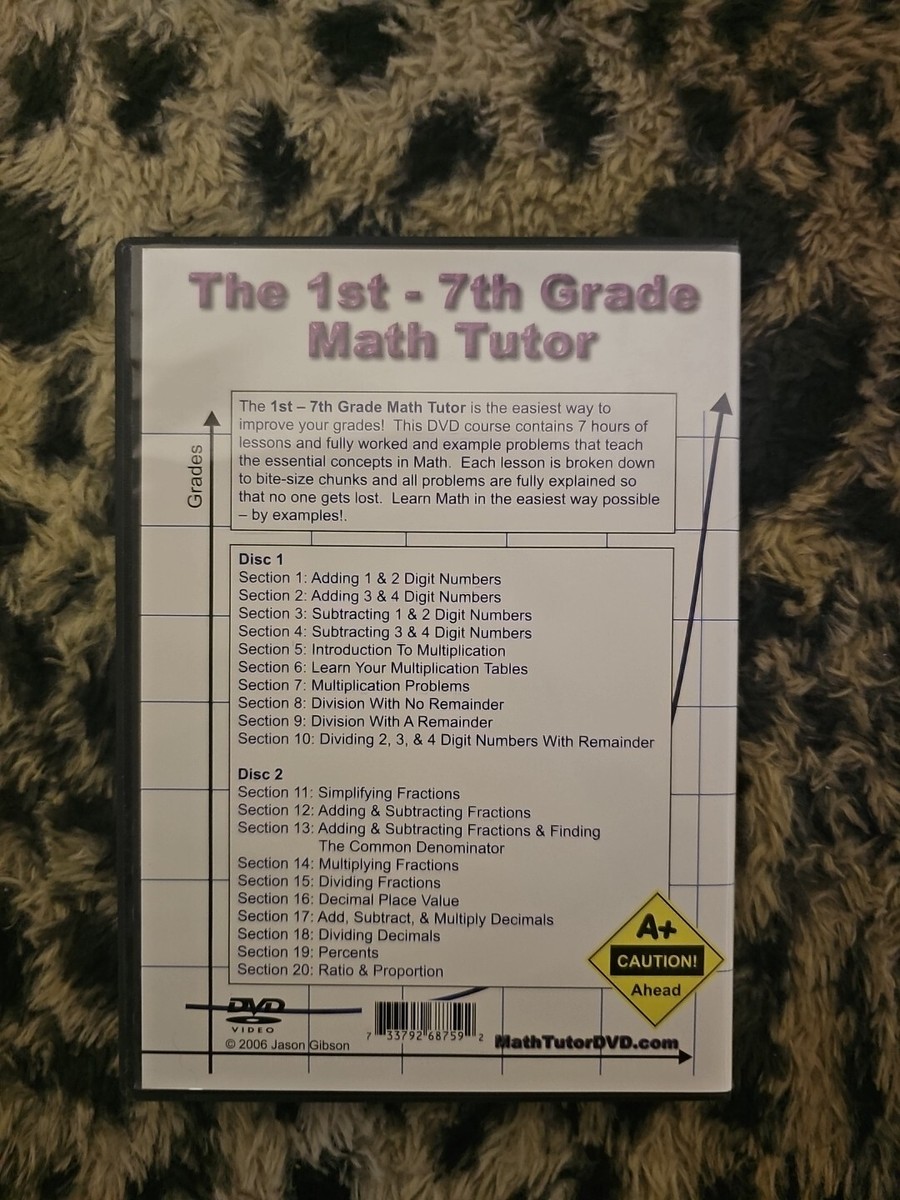 その他 Advanced Alegebra Tutor: 7 Hour Video Course [DVD] [Import] The 1st - 7th Grade Math Tutor DVD - 7 Hour Video Course