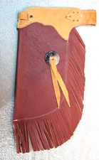Leather Chinks Chaps Cowboy Christmas Stocking Gift Bag Western Horse Ranch USA