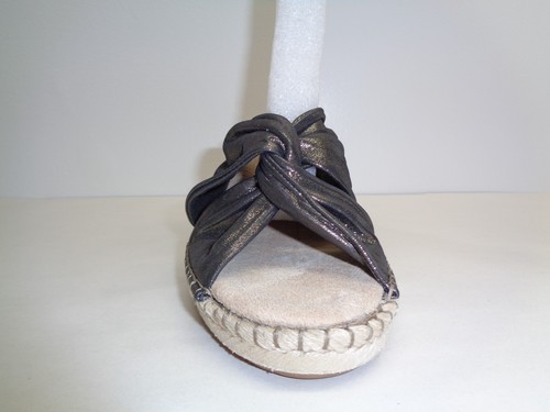 Johnston & Murphy Size 10 M AINSLEY Pewter Suede Wedge Sandals New Womens Shoes - Picture 3 of 12