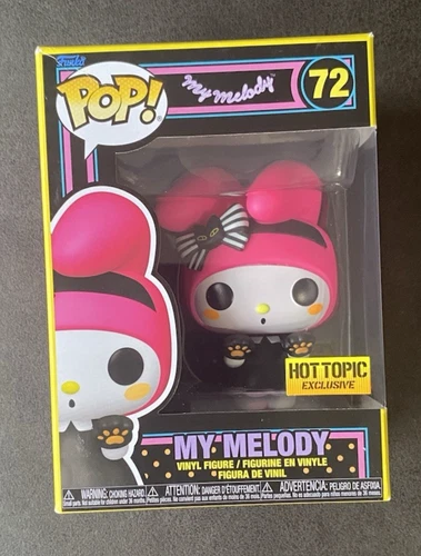 Funko Pop! My Melody #72 Blacklight Hello Kitty Sanrio Hot Topic Exclusive NEW
