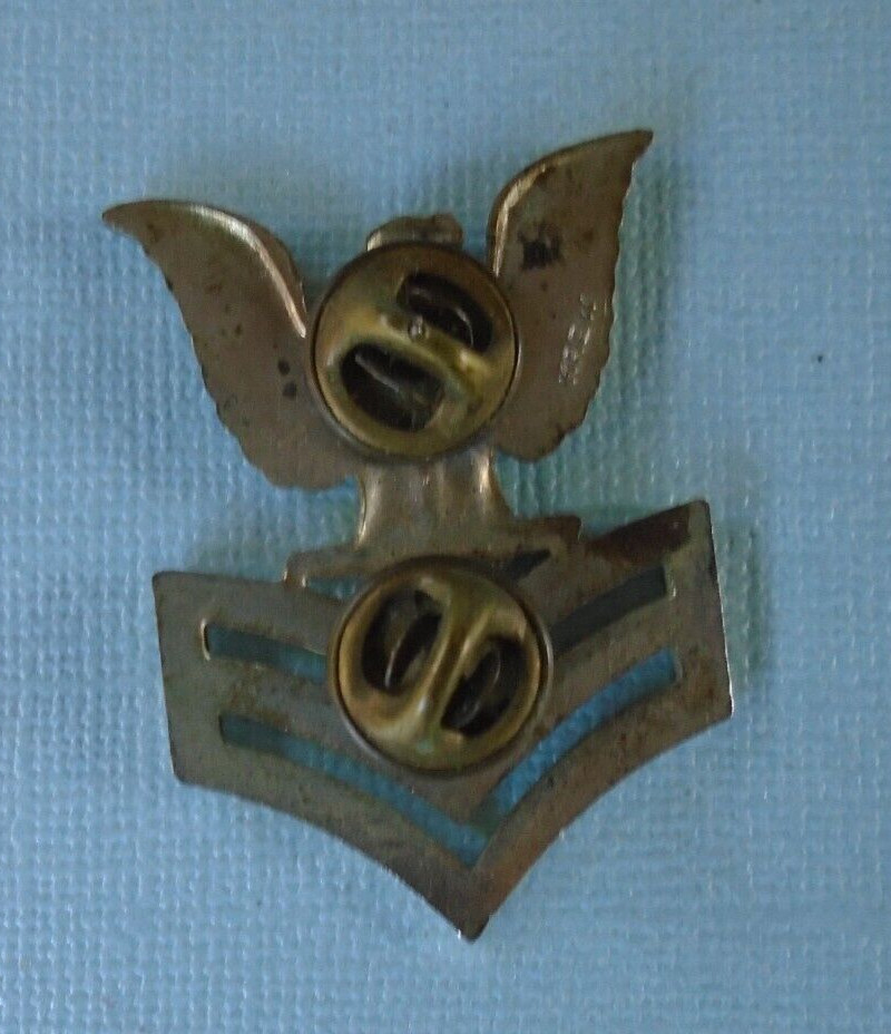 Petty Officer First Class pin, marked KREW