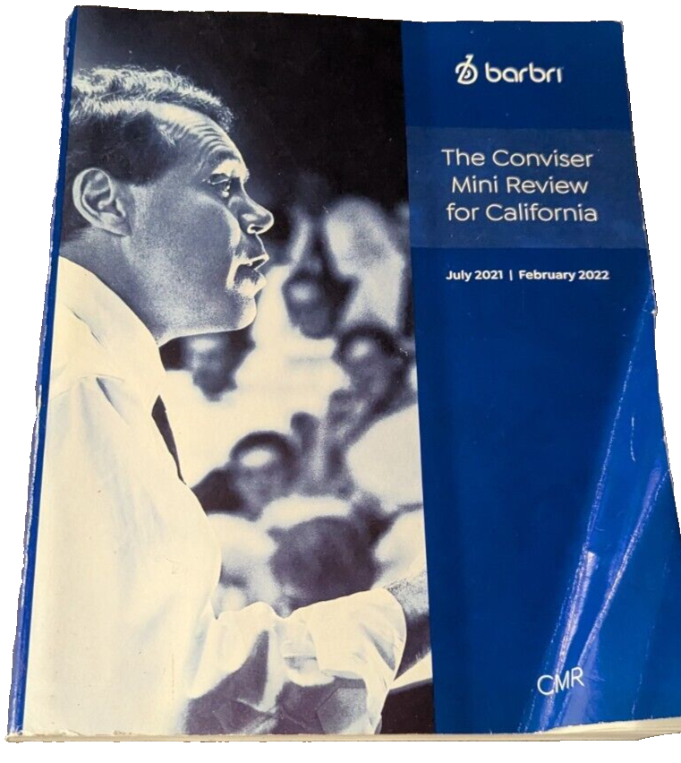 2021-2022 Barbri Bar Exam Prep The Conviser Mini Review for California ...