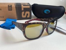 Costa Del Mar Waterwoman Sunglasses Tortoise/Sunrise Silver Mirror 580G Glass