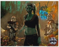 AMY ALLEN signed Autogramm 20x25cm STAR WARS in Person autograph AAYLA SECURA