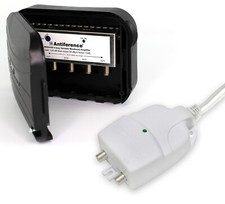 Antiference 4 Way TV Aerial Splitter Masthead Amplifier Kit Variable 20dB Gain