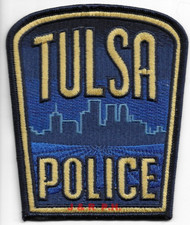 Tulsa Police, Oklahoma  (3.75" x 4.5" size) shoulder police patch (fire)
