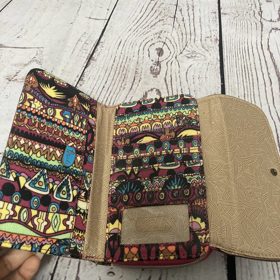 Sakroots Cartera Muñequera Boho Rectángulo Colorido Azteca Multibolsillos Portatarjetas Foto 4 de 4
