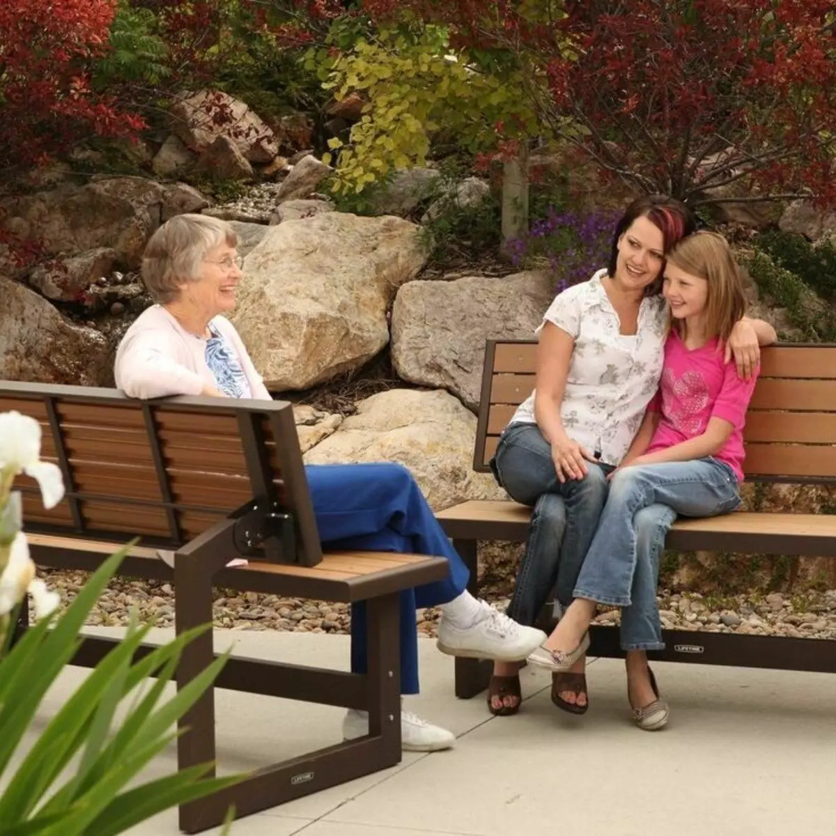 Lifetime sale outdoor bench