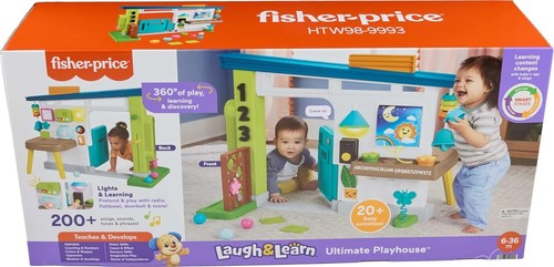 Fisher-Price Baby Learning Toy Laugh & Learn Ultimate Playhouse with Smart Stage - Picture 6 of 6