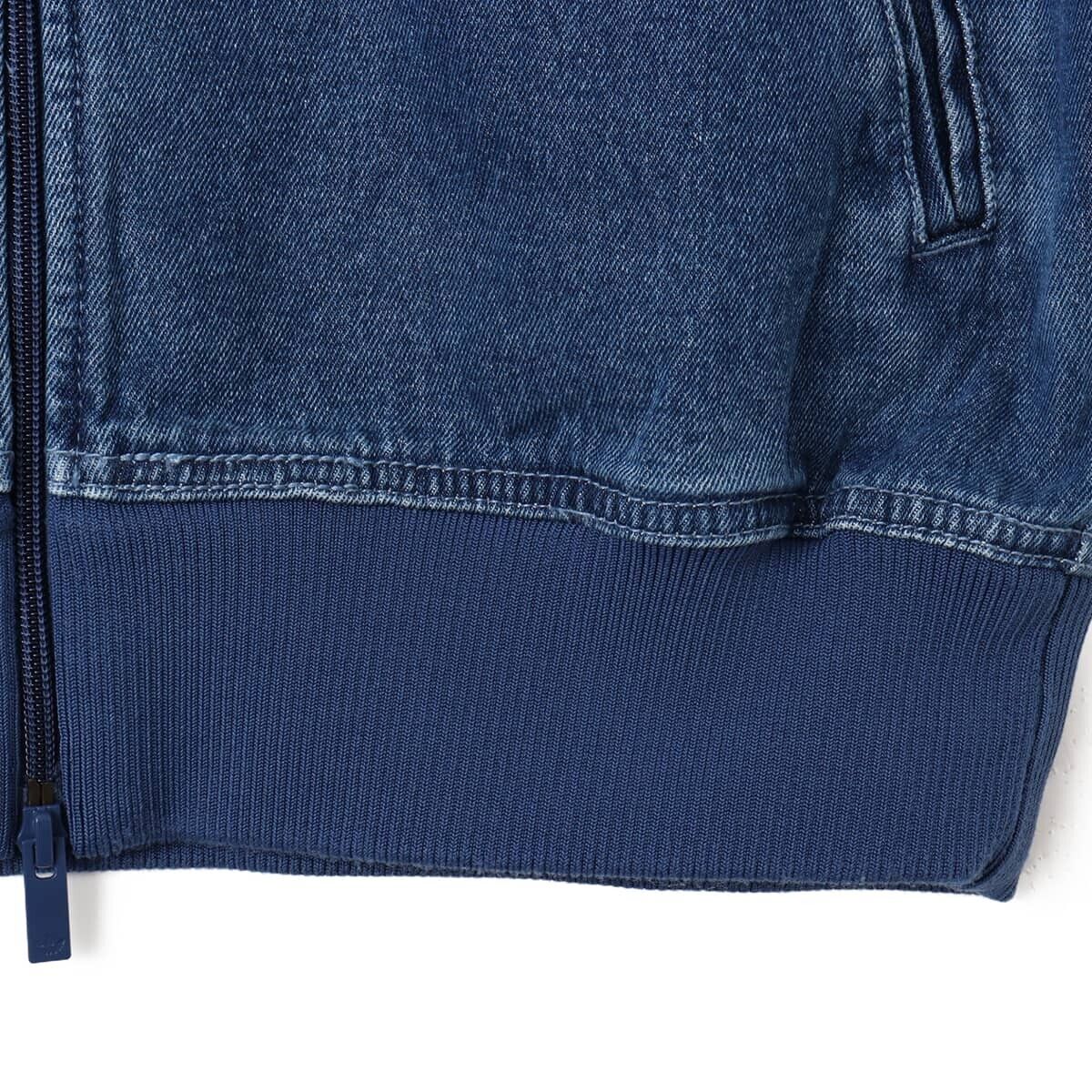 adidas Adicolor Denim Firebird Track Top Medium Blue JC6233 adidas Adicolor Denim Firebird Track Top Medium Blue JC6233